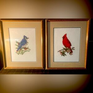 Two beautiful bird paintings unique and gorgeous a beautiful duo